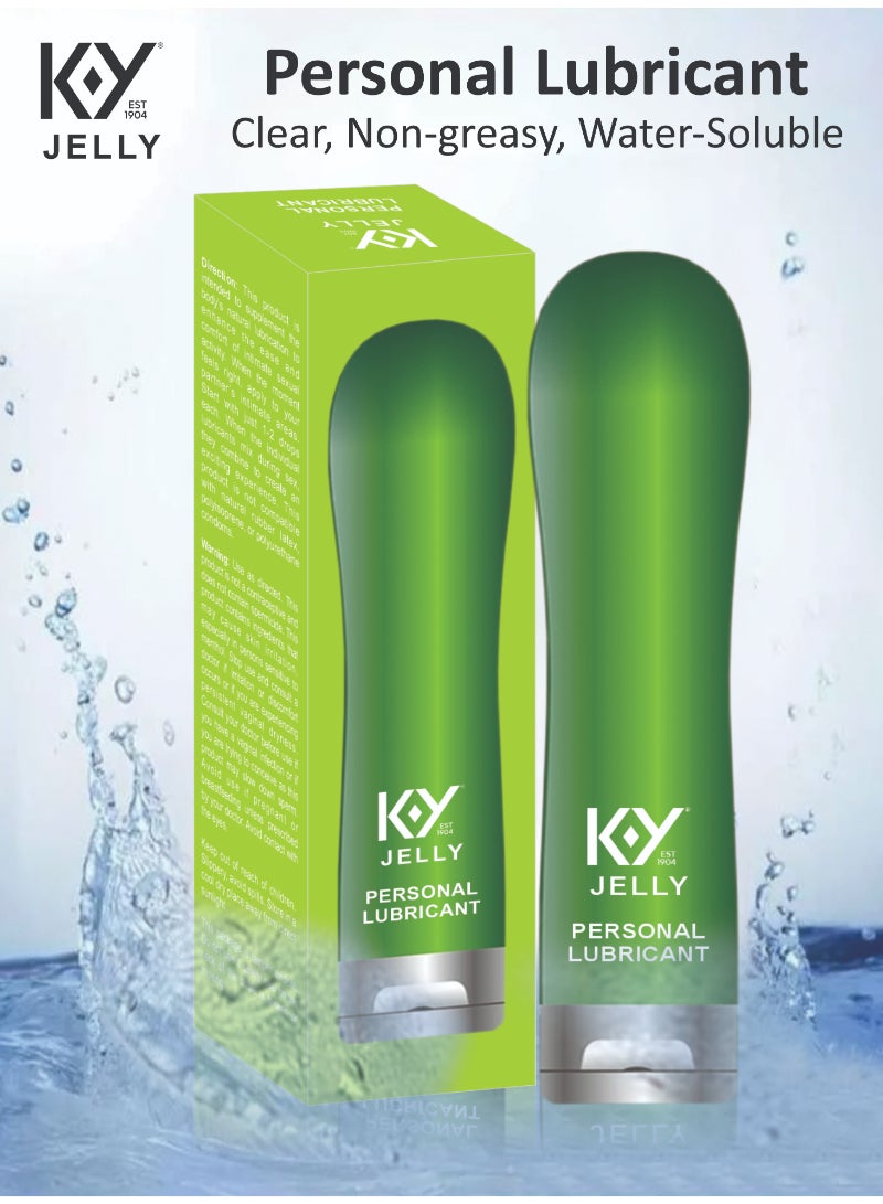 KY JELLY Personal Lubricant Clear, Non-greasy, Water-Soluble 120g