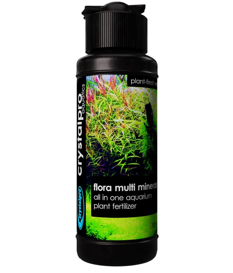 Crystalpro Flora Multi Minerals All in One Aquarium Plant Fertilizer - for Fast Growing Healthy Plants - Plant Food for Root and Leaf Growth- Safe for All Freshwater Livings 4.2 Oz - Image 1