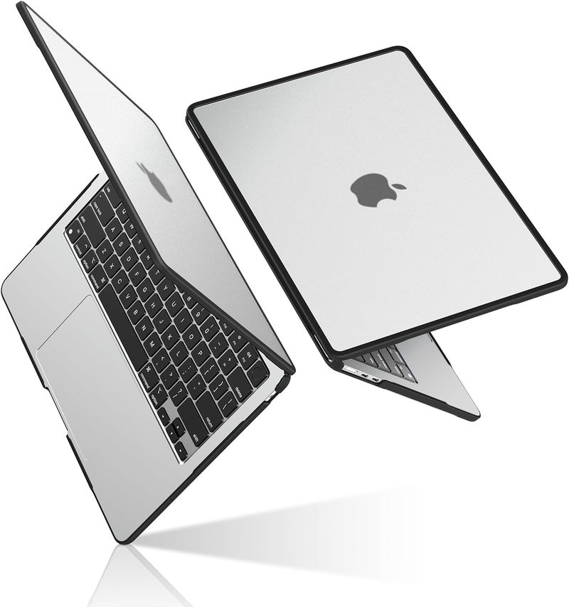 BlueSwan Hard Shell Case Compatible for Macbook Air 15 inch M5 2026 2025 2024 2023 M4 M3 M2, A3448 A3241 A3114 A2941,Laptop Cover Anti-Rupture Shockproof TPU Frame,Matte Anti-Fingerprint-Frosted Clear - Image 1