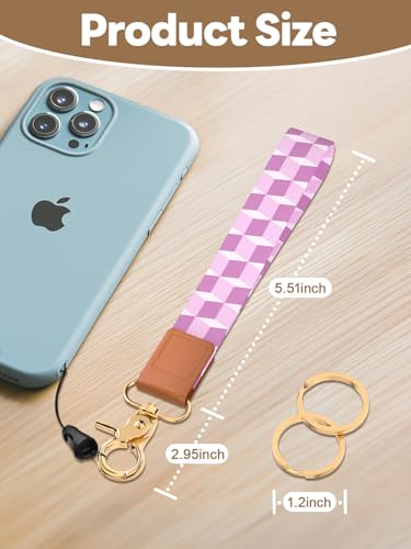 Handlein Wristlet Keychain for Women and Men, Key Chain Holder, Wrist Lanyard for Keys (Cube) - Image 2