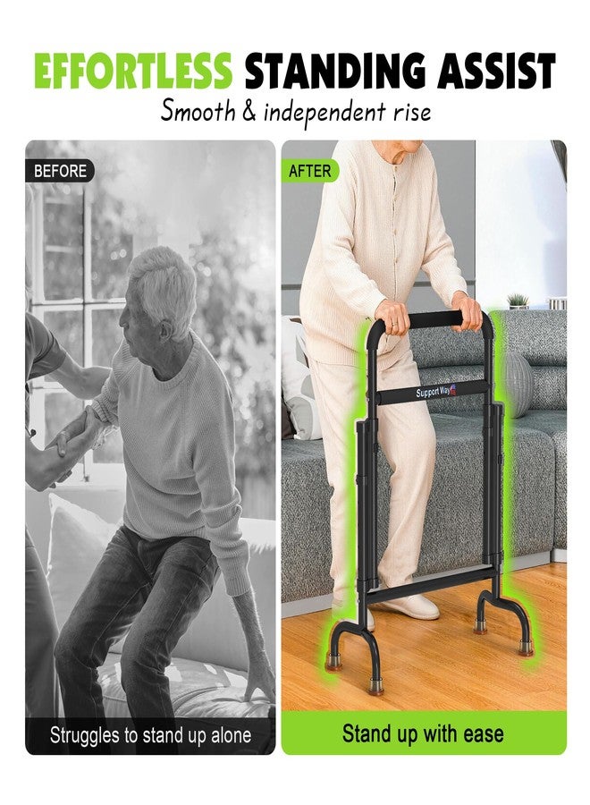 Support Way Stand Assist for Chair & Couch - Reinforced Dual-Tube Design, Height Adjustable Mobility Aid for Seniors, Lightweight Aluminum Frame with 600lb Capacity - Image 5