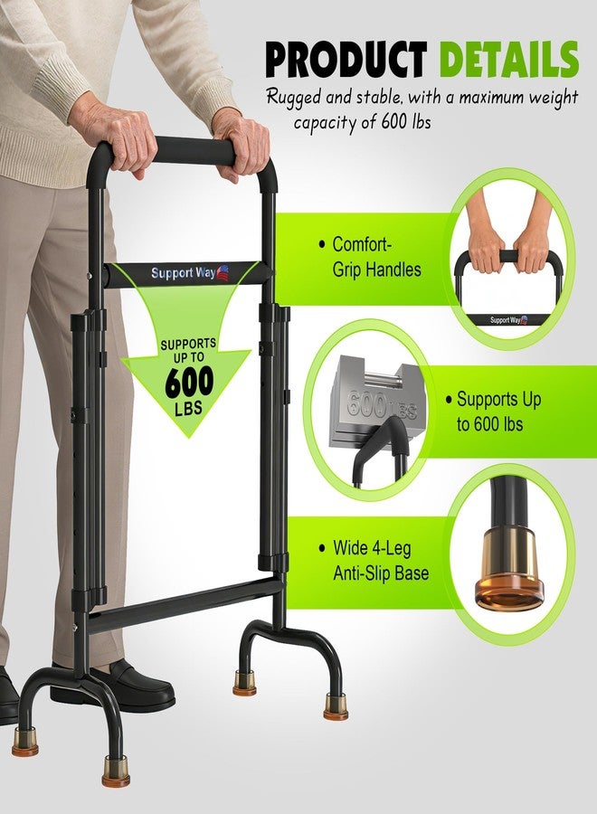 Support Way Stand Assist for Chair & Couch - Reinforced Dual-Tube Design, Height Adjustable Mobility Aid for Seniors, Lightweight Aluminum Frame with 600lb Capacity - Image 3