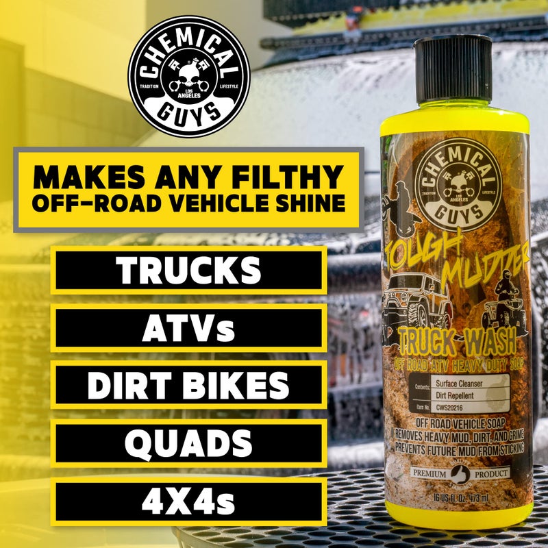 Chemical Guys Tough Mudder Foaming Heavy Duty Car Wash Soap - Soap for Foam Cannons, Foam Guns, or Buckets - Safe for Trucks, ATVs, RVs, and Off-Road Vehicles - 64 oz Lemon Scent - Image 5