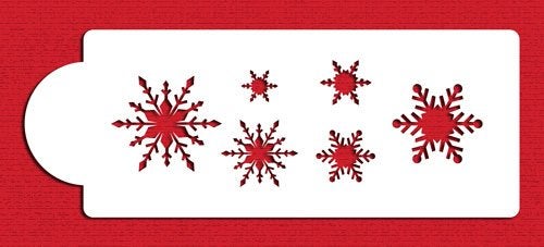 Designer Stencils C048 Snowflake Cake Stencil, Beige/Semi-Transparent - Image 2