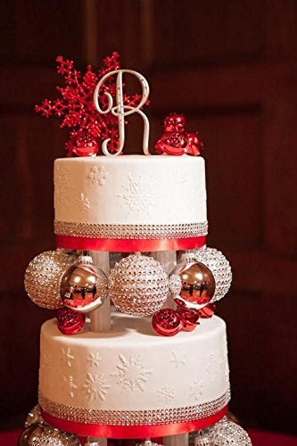 Designer Stencils C048 Snowflake Cake Stencil, Beige/Semi-Transparent - Image 4