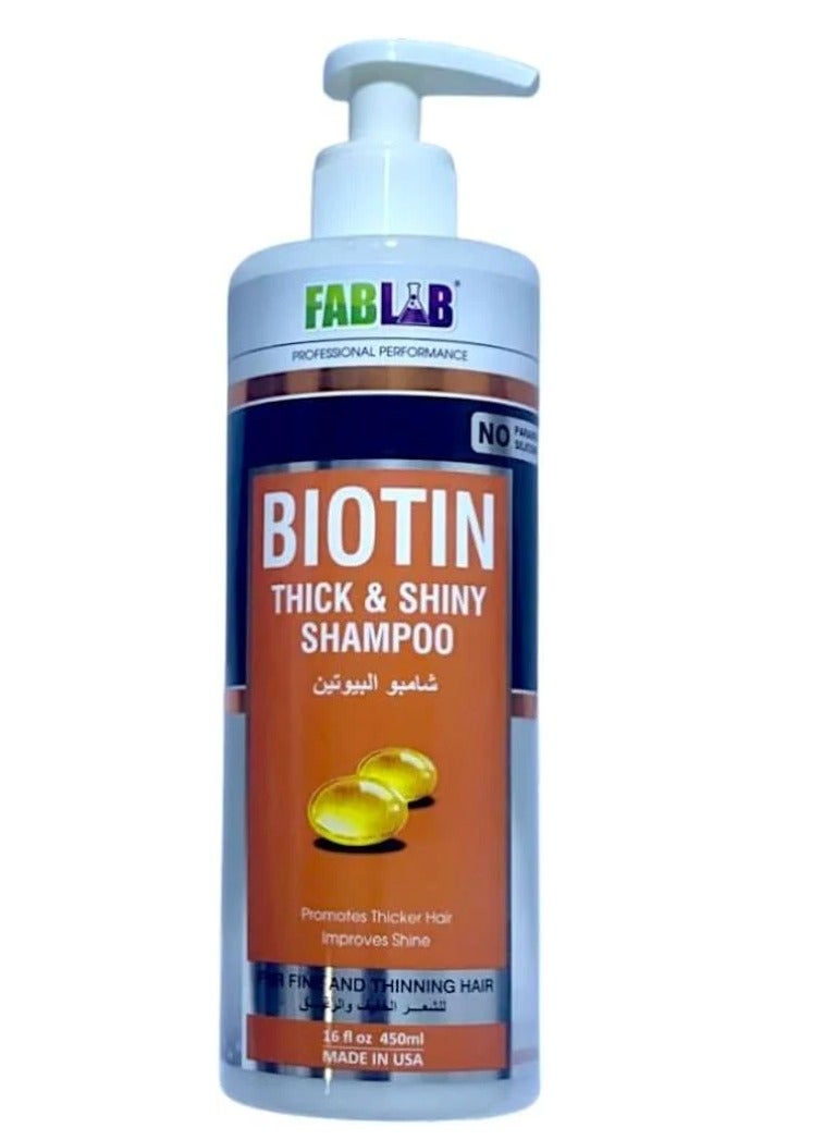 FabLab Biotin Shampoo for Thick and Shiny Hair
