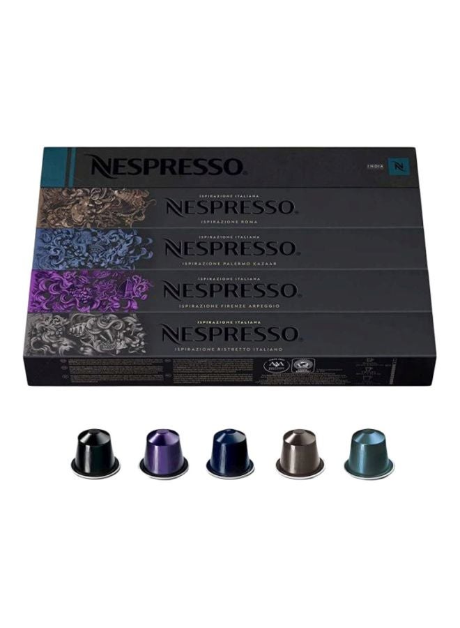 Nespresso Mixed Flavoured Coffee 10 Capsules 490grams Pack of 5 - Image 1