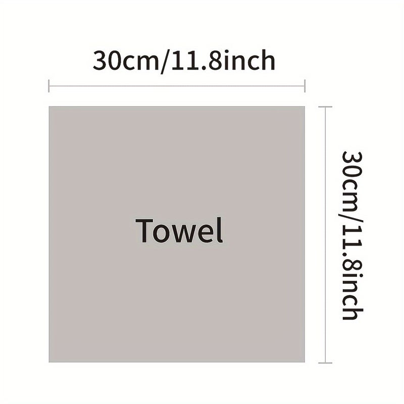 1 Pack Beige Ultra Soft Microfiber Washcloth 11.81 x 11.81 Inch Quick Dry Super Absorbent Waffle Weave For Daily Use Spa Gym And Travel - Image 4