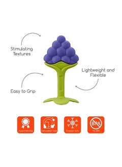Bebiland 4PCS Baby Teething Toys Safe Smoothened Edges, Food Grade Soft Silicone Fruit Teethers for Babies, 100% Bpa-Free Teether Set for Boys and Girls  - Image 5