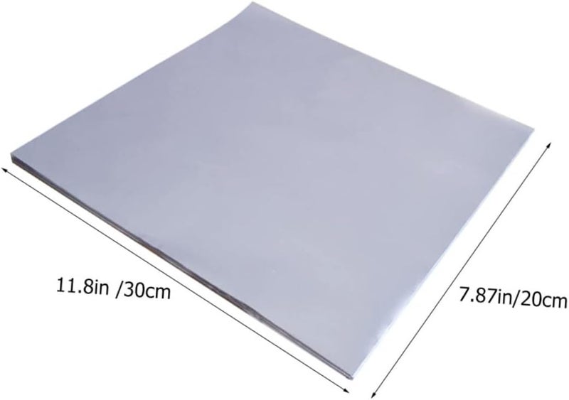 Outanaya 50sheets Multi-function Tin Foil Baking Paper Convenient Greaseproof Sheets for Oven Grilling and Frying and Practical - Image 2