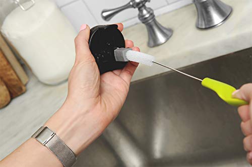 Full Circle Little Sipper, Bottle and Straw Cleaning Brush Set, Sizes for Both Narrow & Wide Straws, Green - Image 5