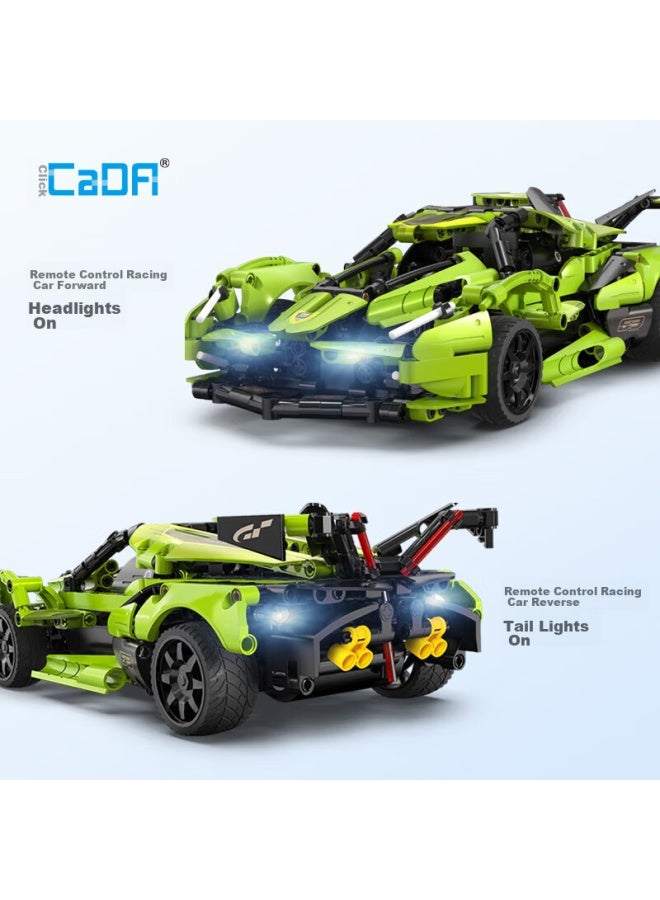 Cada Programming Building Block Toy, Remote Control Racing Car, Boys' Steam Mechanical Set, Children's Birthday Gift - Image 4