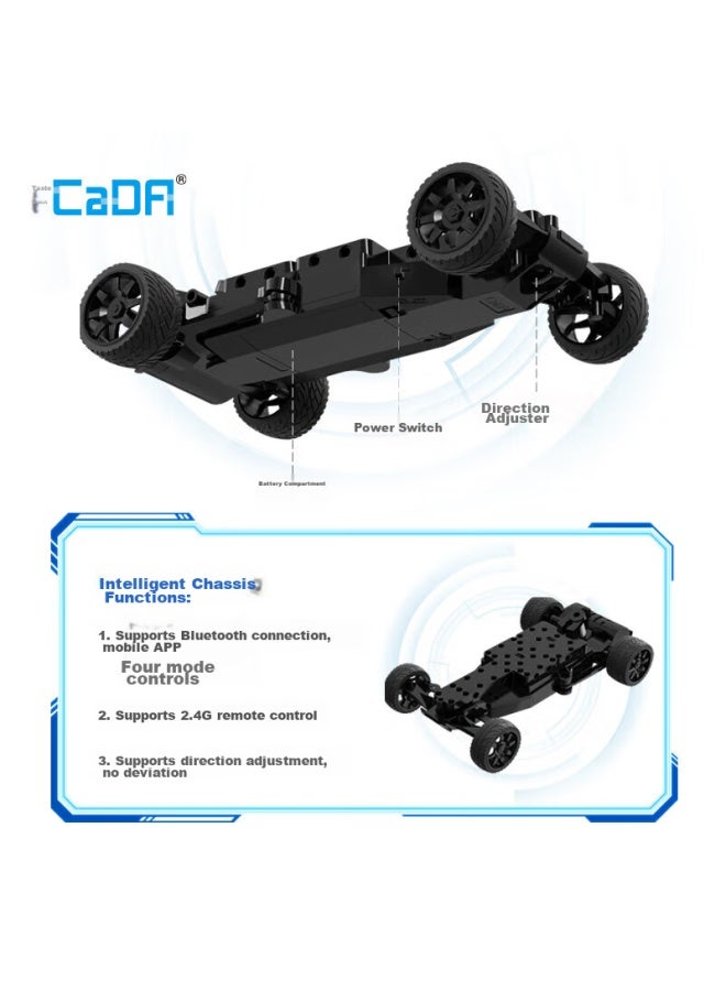 Cada Programming Building Block Toy, Remote Control Racing Car, Boys' Steam Mechanical Set, Children's Birthday Gift - Image 2
