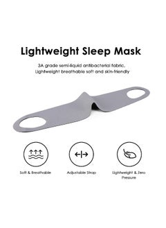 Generic 3pc Over-The-Ear Sleeping Mask Set with Ear Loops - Ultra-Soft Lightweight Eye Mask for Men, Women, Couples - Ideal for Travel, Yoga, Nap - Includes Earplugs  - Image 5