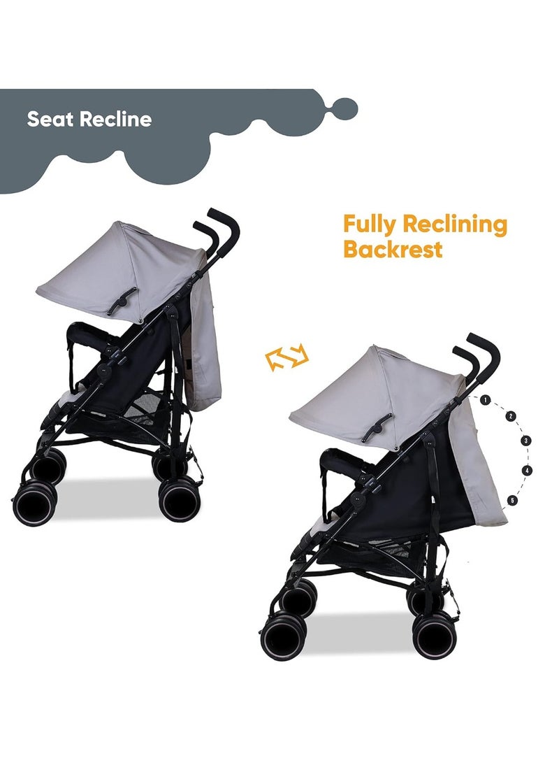 VIP STARS Aluminium Handle Smart Folding Baby Buggy Push Chair, 1 Piece Assorted - Image 5
