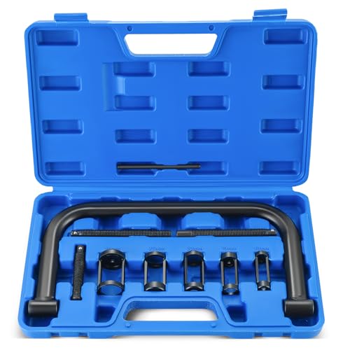 DASBET Valve Spring Compressor C Clamp Service Kit Valve Spring Removal Tool with C Clamp for ATV, Car, Motorcycle, Small Engine Vehicle Equipment (Blue) - Image 1