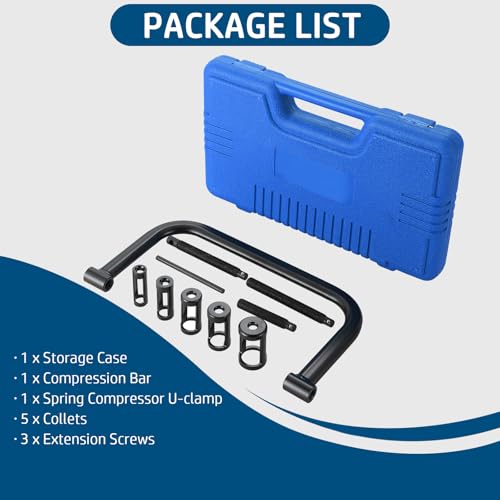 DASBET Valve Spring Compressor C Clamp Service Kit Valve Spring Removal Tool with C Clamp for ATV, Car, Motorcycle, Small Engine Vehicle Equipment (Blue) - Image 2