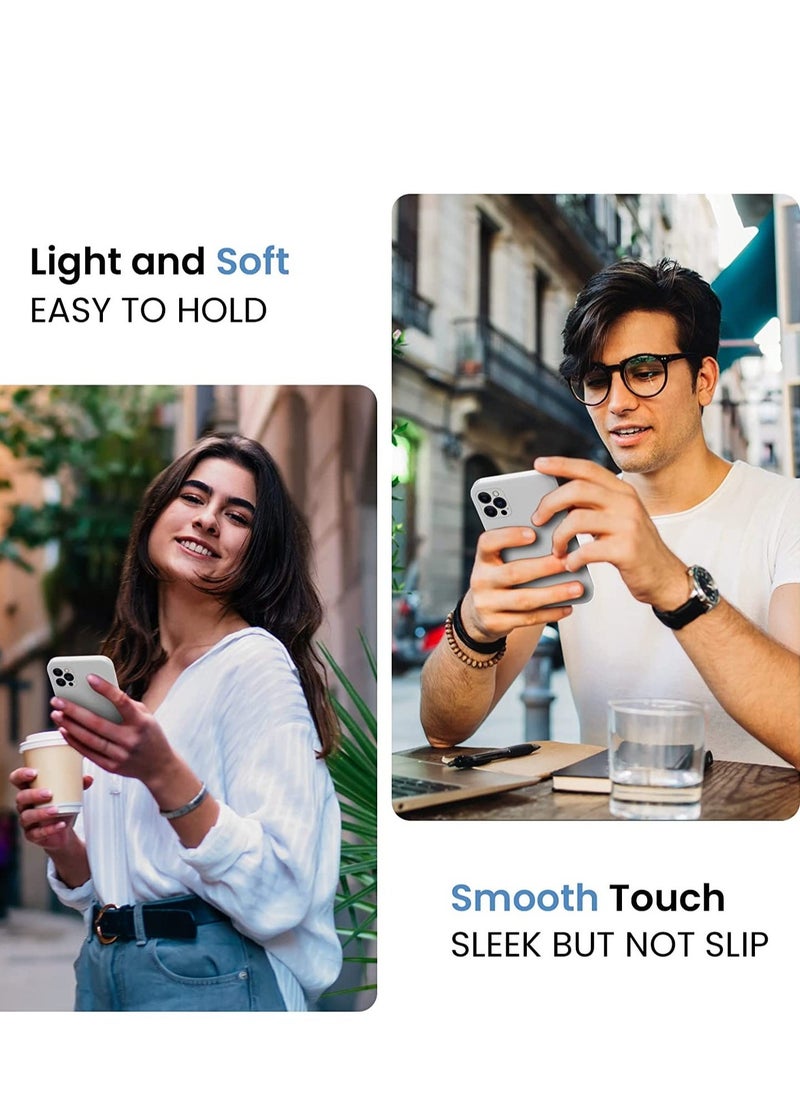 Raxoom for iPhone 14 Pro Max Case, Silicone Upgraded [Camera Protection] Phone Case with [2 Screen Protectors], Soft Anti-Scratch Microfiber Lining Inside, 6.7 inch, White - Image 4