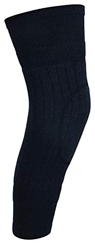 HIVER Adult Woollen Leg Warmers Women Winter Warm Fur Long Over Knee High Footless Socks Unisex Grey Free Size - Image 3