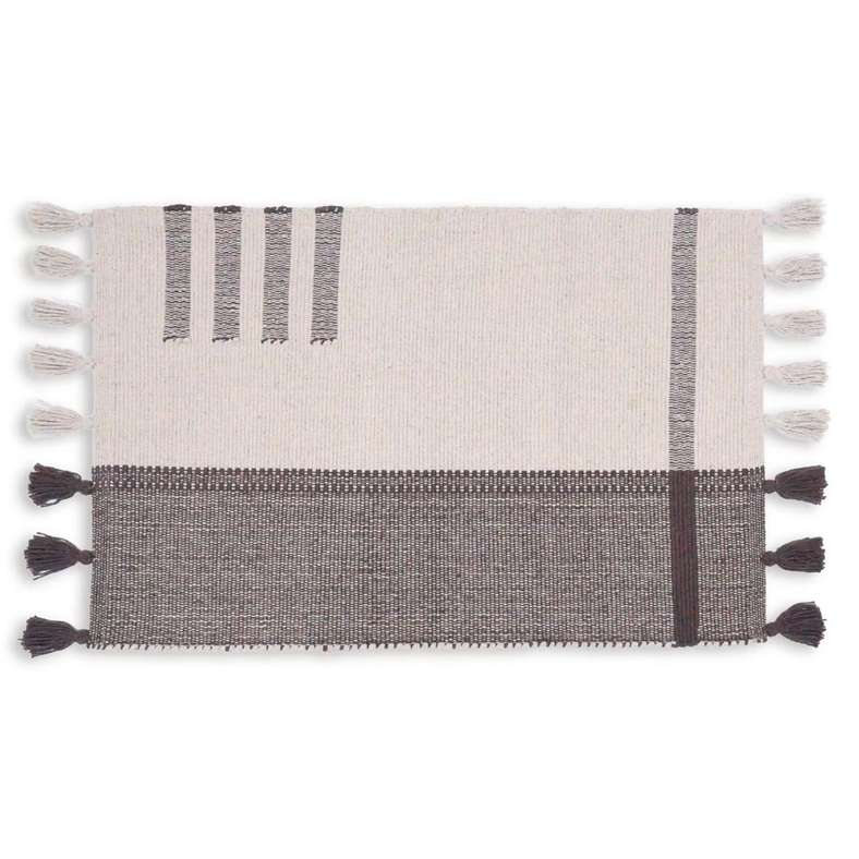 Pan Home Larisa Cotton Dhurrie Rug - Choco - Image 5