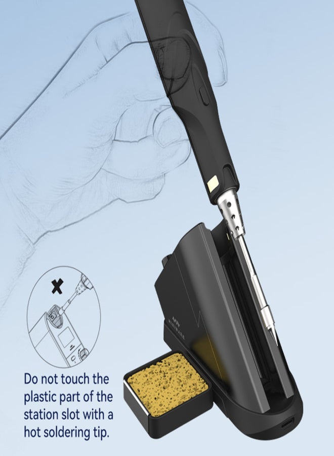 Miniware TS1C Wireless Soldering Iron Super-Capacitor Storage Tech BT Communication Intelligent Preheating Standard PD Powersupply Easy Firmware Upgrade with TS-B02 Bit - Image 5