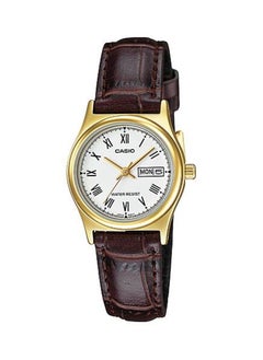 CASIO Leather Band Quartz Couple Watch With Day & Date MTP/LTP-V006GL-7B  - Image 3