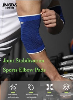 JINGBA SUPPORT Sports Elbow Brace Adult Outdoor Basketball Volleyball Weightlifting Fitness Cycling Protective Gear Elbow Pain Relief For Tennis And Golfers - Elbow Compression Sleeves For Weightlifting, Exercise, Fitness, Arthritis, Bursitis - Tendonitis Elbow Brace For Men And Women  - Image 1