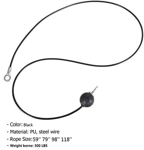 AIKESIWAY Fitness Pulley Cable,Replacement Cable Machine Accessories,Cable Pulley Attachments for Gym -Thick 5mm(0.2inch) Heavy Duty Steel Wire Rope for Home Gym Cable Pulley Machine (Type-B, 79 inches) - Image 5