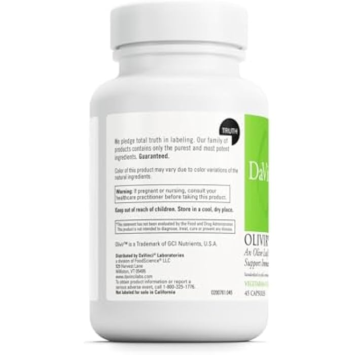 DAVINCI Labs - Olivir 15-45 Capsules - Image 3
