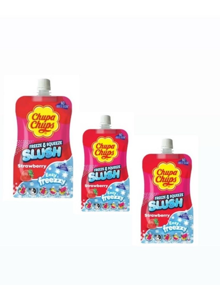 تشوبا تشوبس 3 مشروب تشوبا تشوبس المثلج بنكهة الفراولة، 250 مل