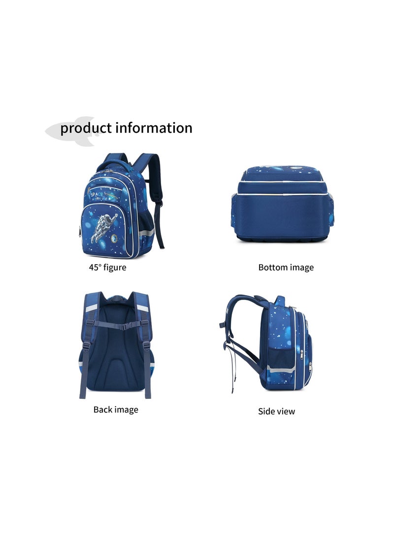 SYOSI - Kids Backpacks, Kindergarten Perfect Size School Backpack for Girls and Boys, Water Resistant Easy to Clean Preschool Book Bag for Kids, 16 inch Multifunctional Cute Large Capacity - Image 1