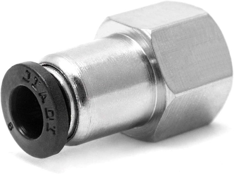 woobles - 10 Pack Pneumatic Push to Connect Air Fittings, 1/4 Inch Tube OD x 1/4 Inch NPT Female, Push in Connectors Air Line Quick Connect Fitting Air Hose Fittings 1/4" NPT 1/4" OD - Image 4