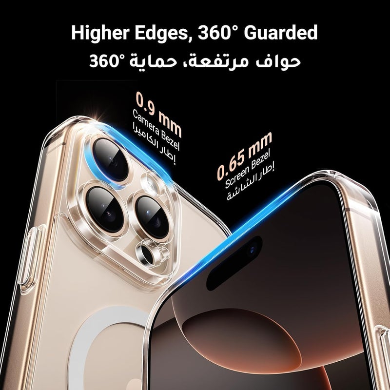 Mobcos Iphone Clear Case with Transparent Slim Protective Cover, Lightweight, Protective Cover Magnetic Charging Compatible (Iphone 16 Pro Max) (iPhone 16 Pro) - Image 5