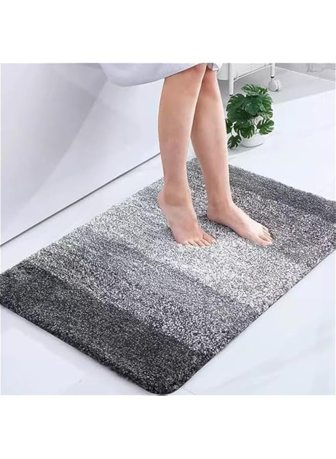 TRASSLE Luxury Bathroom Rug Mat, Extra Soft and Absorbent Microfiber Bath Rugs, Non-Slip Plush Shaggy Bath Carpet,Tub and Shower, Bath Mats for Bathroom Floor, Machine Wash Dry - Image 2