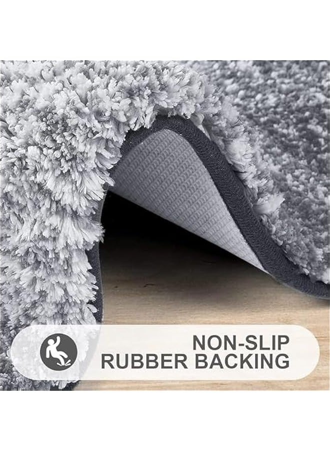 TRASSLE Luxury Bathroom Rug Mat, Extra Soft and Absorbent Microfiber Bath Rugs, Non-Slip Plush Shaggy Bath Carpet,Tub and Shower, Bath Mats for Bathroom Floor, Machine Wash Dry - Image 5
