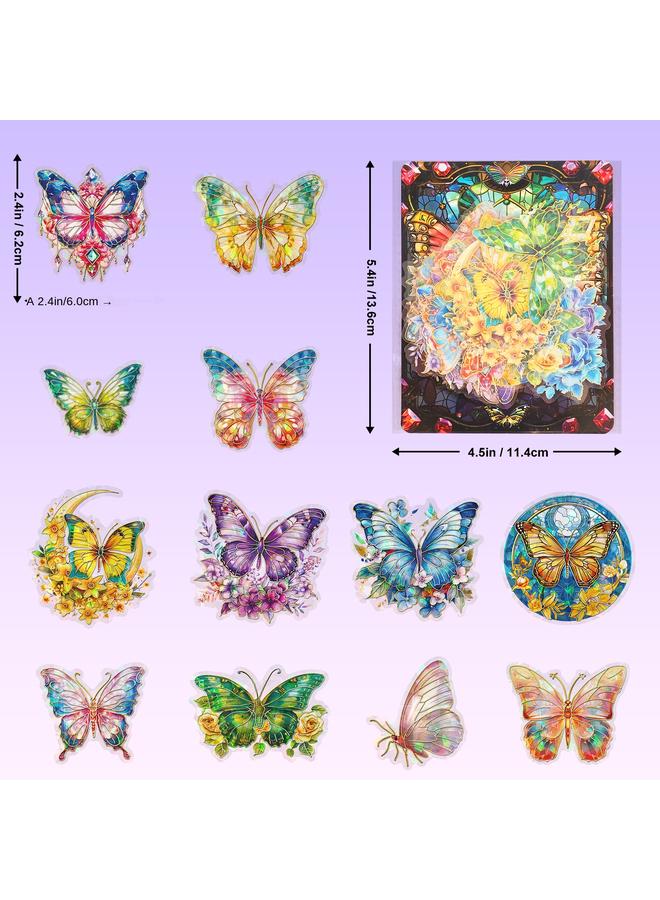 Bluejw Pet Cold Hot Laser Butterfly Stickers 30 Dream Ins Butterfly Hand Account Flow Hemp Material Creative Diy Decorative Stickers - Image 4