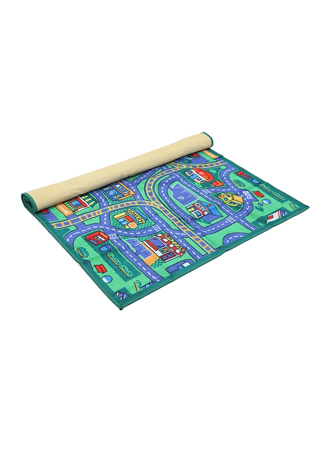 Status Status Contract Kids Rug Play Crawl Floor Anti Skid mat Children's Educational, Map, Road Traffic System, Multi Colour Toddler Activity for Playing with Toy, car, Trucks - Image 4