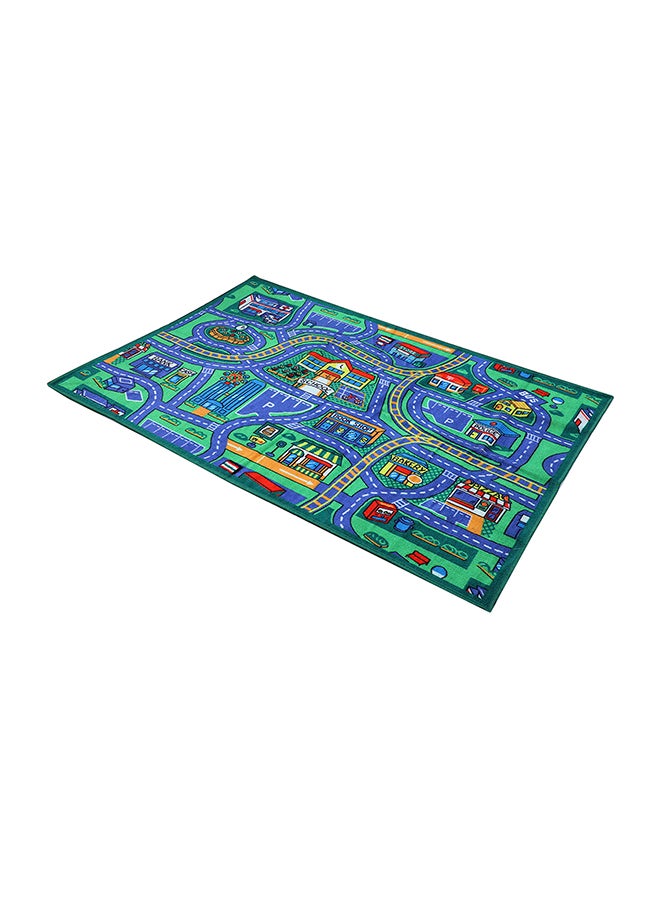 Status Status Contract Kids Rug Play Crawl Floor Anti Skid mat Children's Educational, Map, Road Traffic System, Multi Colour Toddler Activity for Playing with Toy, car, Trucks - Image 3