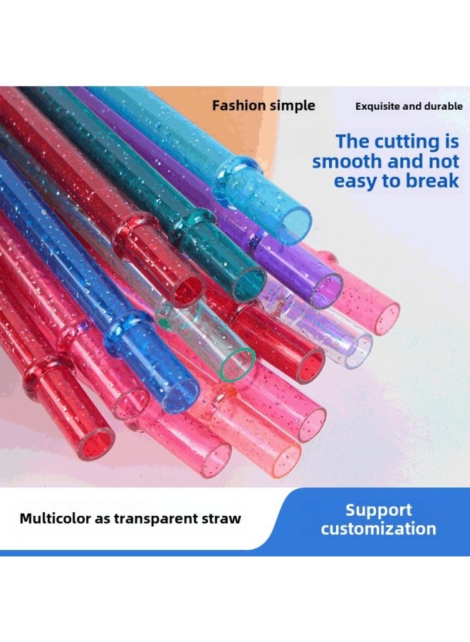 Supply AS Straw High Permeability Plastic Tube Double Cup Cold Drink Cup Special Straw Reusable Straw-Color:Multicolor  - Image 1