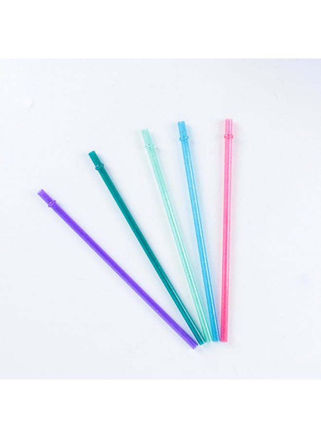 Supply AS Straw High Permeability Plastic Tube Double Cup Cold Drink Cup Special Straw Reusable Straw-Color:Multicolor  - Image 3