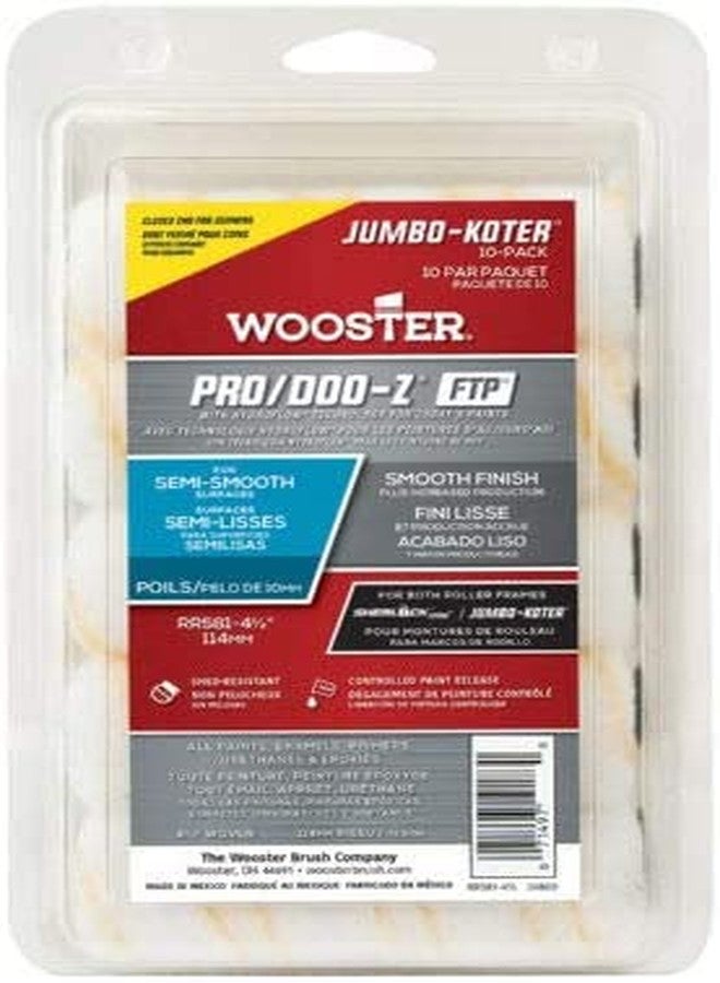 Wooster Brush Jumbo-Koter Pro/Doo-Z FTP 1/2" 10-Pack Closed-End - Image 4