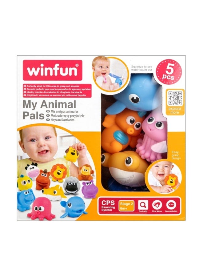 WinFun مجموعة ألعاب رذاذ الحيوانات البحرية (5 قطع) - Image 1