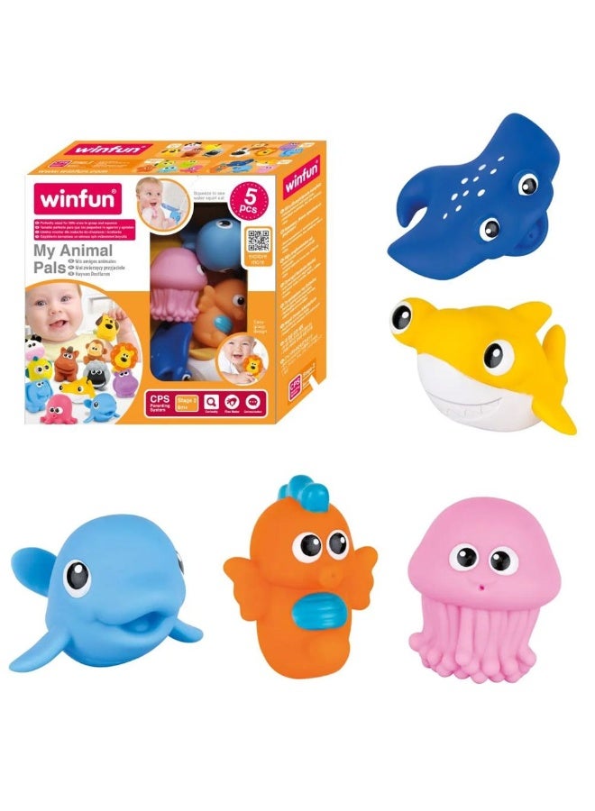 WinFun مجموعة ألعاب رذاذ الحيوانات البحرية (5 قطع) - Image 2