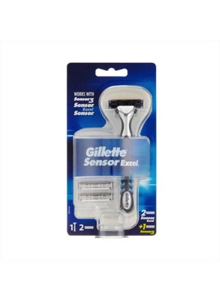 Sensor Excel Men's Razor + 3 Razor Blade Refills, Self-Adjusting Twin Razor Blades, Fit All Gillette Sensor Razors - pzsku/Z59769354878E3F1F242CZ/45/_/1715687287/c2fc7d9e-fe81-4c44-ba0d-32a38c1ddf23