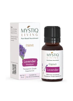 Mystiq Living Lavender Essential Oil for Healthy Hair & Skin, Aromatherapy - 15ML |100% Pure, Natural, Undiluted & Therapeutic Grade