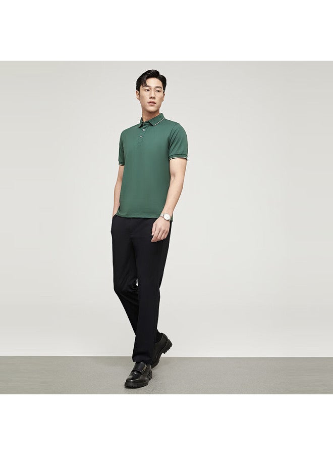 Youngor [elastic Cool Touch] New Summer Men's Straight-leg Thin Pants, Navy Blue Vcjd320123fwa, 175/84a - Image 1