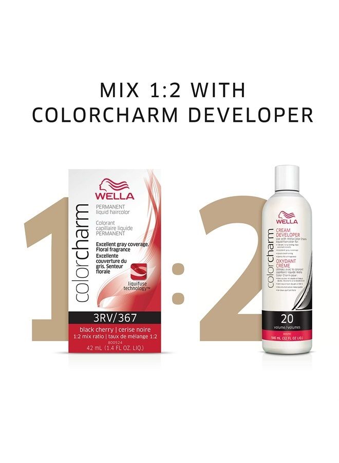 WELLA Color Charm WELLA colorcharm Permanent Liquid Hair Color for Gray Coverage, 5N Light Brown