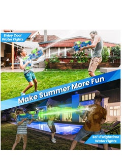 Excefore Electric Water Blaster with LED Light for Adults Kids, 900CC Tank & High-Power Squirt Water Guns up to 30Ft, 2200mAh Rechargeable Summer Outdoor Toy Blaster for Yard Beach Pool  - Image 3