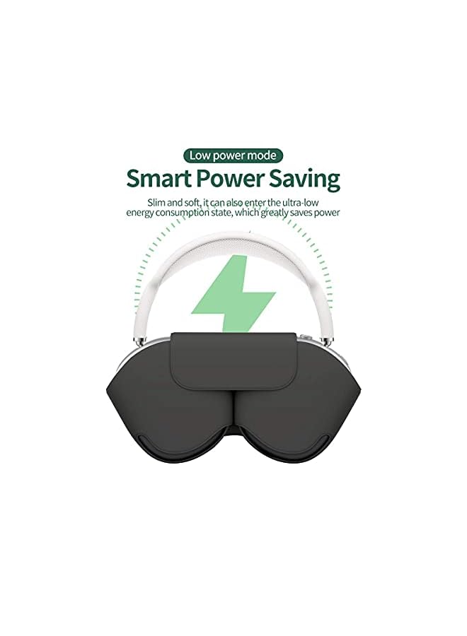 Goodern Compatible With Smart Case For Air Pods Max Automatic Sleep Function Protective Headphones Case Cover Scratch Proof Travel Carrying Case Air Pods Max Accessories For Air Pod Max Black - Image 3