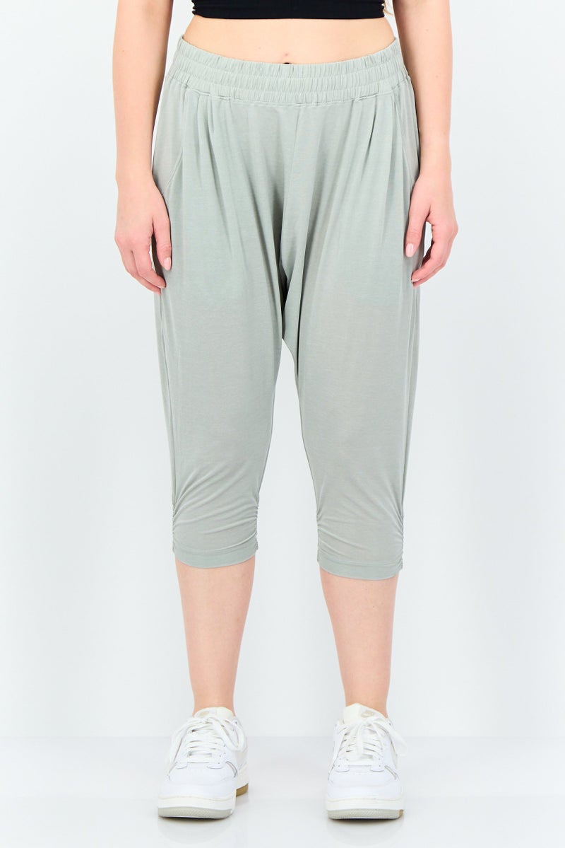 Nike Women Sportswear Fit Training Capri Leggings, Sage Green - Image 1